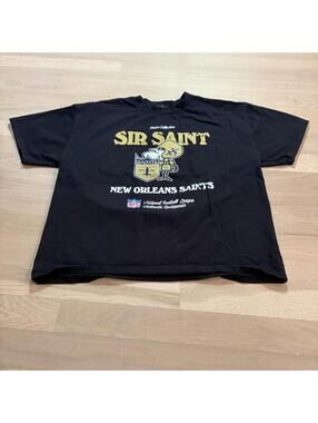 New Orleans Saints Sir Saint Mascot NFL Graphic T Shirt XXL